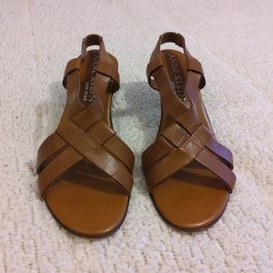 Anne Klein Vintage Italian Leather Heel 8